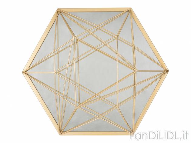 Specchio Design Melinera, prezzo 12.99 € 
- Cornice e graticolato in metallo
- ...