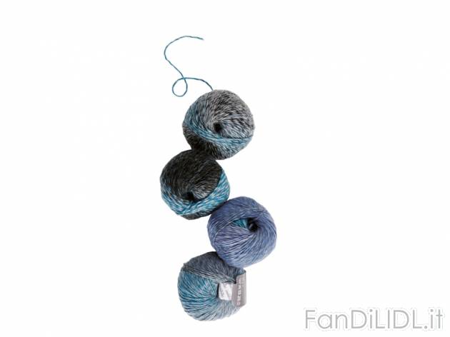 Filo di lana per lavoro a maglia, 4x50 g , prezzo 8,99 &#8364; per Alla confezione ...
