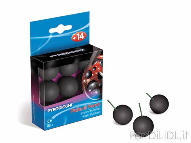 Palla di fuoco , prezzo 2,99 &#8364; per Alla confezione 
-      9 pezzi