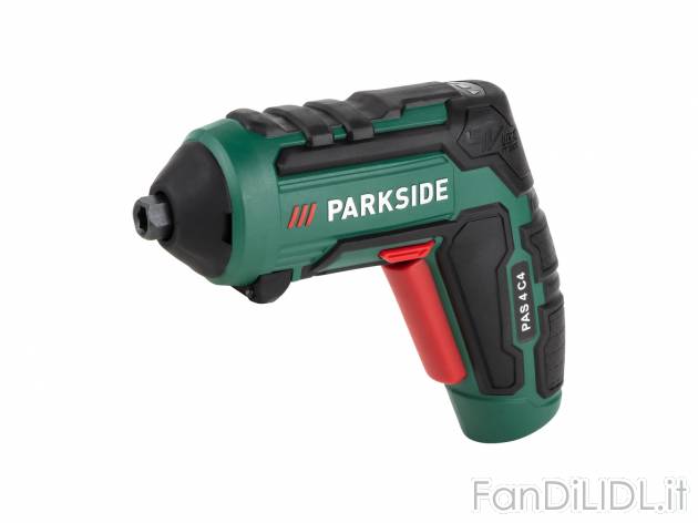 Avvitatore ricaricabile 4 in 1 Parkside PAS 4 C4, prezzo 29.99 € 
- Luci da lavoro ...