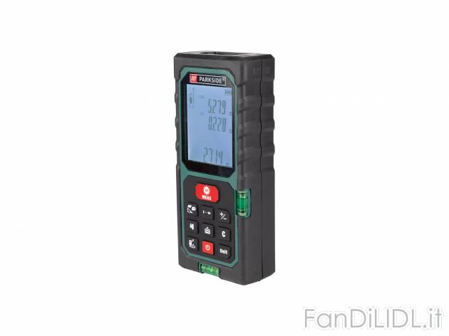 Misuratore di distanza laser Parkside, prezzo 22.99 € 
- Funzione di memorizzazione ...
