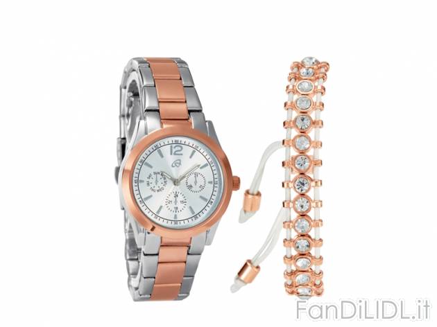 Set orologio e braccialetto , prezzo 12,99 &#8364; per Al set 
- Orologio impermeabile ...