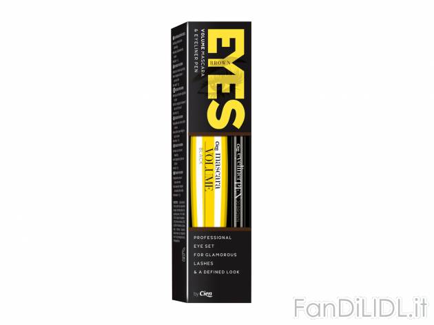 Set mascara e eyeliner , prezzo 3.49 €