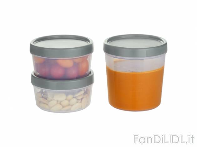 Contenitori salvafreschezza Ernesto, prezzo 4.99 &#8364; 
3 pezzi 
- Coperchio ...