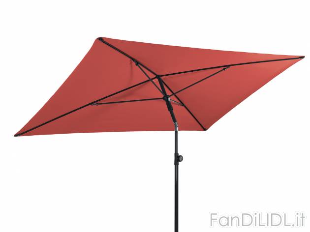 Ombrellone Florabest, prezzo 22.99 € 
210 x 140 cm 
- Altezza regolabile a piacere ...