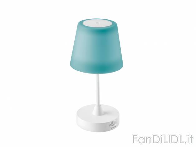 Lampada ricaricabile da tavolo Livarno Lux, prezzo 17.99 € 
- Con 2 paralumi ...