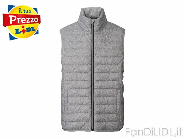 Gilet imbottito da uomo Livergy, prezzo 9.99 &#8364; 
Misure: 46-56
Taglie disponibili

Caratteristiche

- ...
