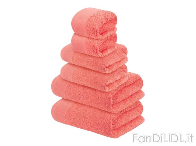 Set asciugamani , prezzo 12.99 EUR 
Set asciugamani 6 pezzi 
- Puro cotone
Comprende:
- ...