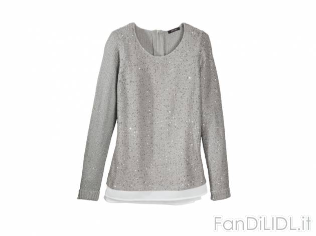 Pullover da donna con paillettes Esmara, prezzo 9,99 &#8364; per Alla confezione ...
