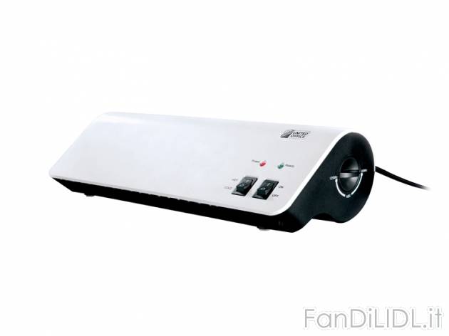 Plastificatore United Office, prezzo 17,99 &#8364; per Alla confezione 
- Per ...