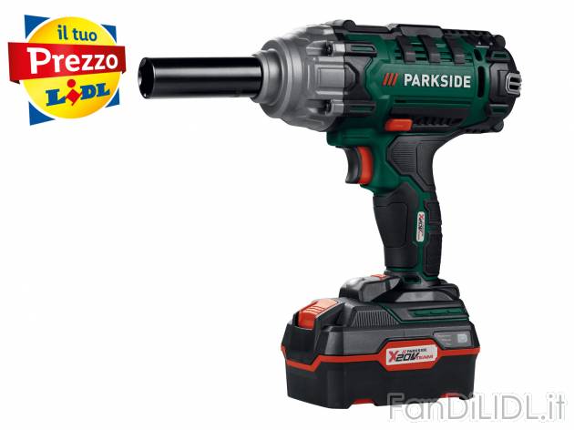Avvitatore a percussione ricaricabile Parkside, prezzo 59.00 € 
- Per il montaggio ...