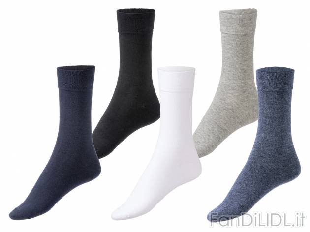 Calze da uomo Livergy, prezzo 4.99 &#8364; 
5 paia - Misure: 39-46 
Il cotone ...