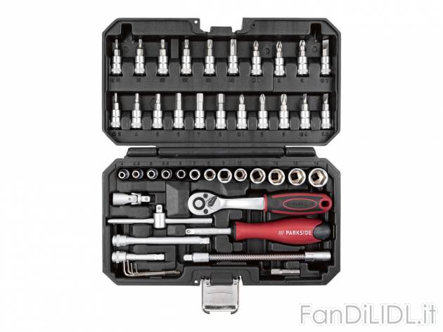 Set chiavi a cricco , prezzo 17.99 EUR 
Set chiavi a cricco 46 pezzi 
- Funzione ...