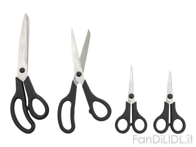 Set forbici , prezzo 2.99 EUR 
Set forbici Coupon - 4 pezzi 
- Forbici universali ...