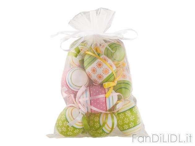 Set uova decorative pasquali Melinera, prezzo 2.49 &#8364; 
6, 12 o 18 pezzi
Caratteristiche
 ...