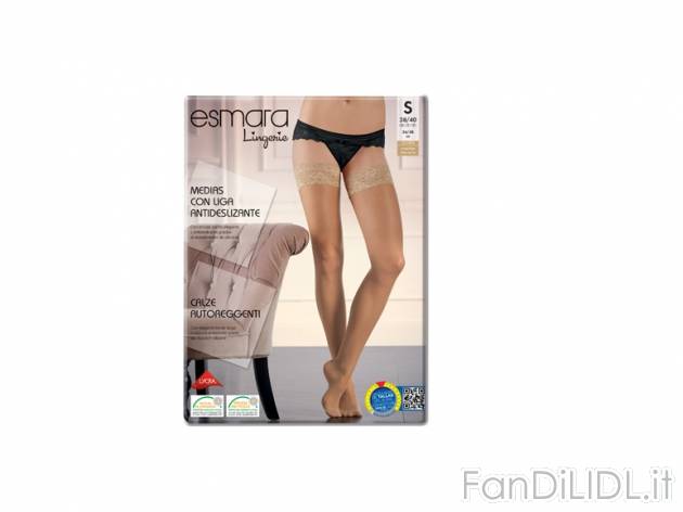 Calze autoreggenti 20 DEN Esmara, prezzo 2,99 &#8364; per Alla confezione 
- ...
