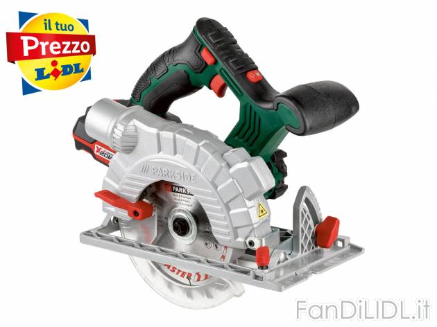 Sega circolare ricaricabile Parkside, X20VTeam, prezzo 55.00 € 
- Guida laser ...