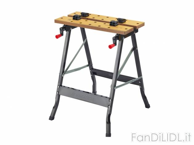 Banco da lavoro Parkside, prezzo 19.99 € 
- Piastre in MDF con scala stampata ...