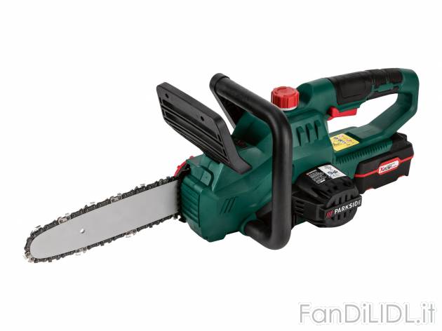 Motosega ricaricabile Parkside, X20VTeam, prezzo 99.00 € 
- Sistema di tensione ...