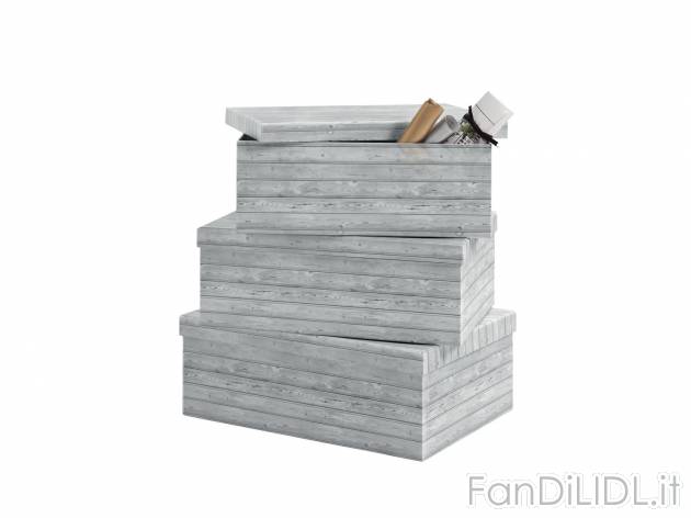 Set box multiuso , prezzo 8.99 &#8364; per Alla confezione 
- 3 pezzi
- Decorati ...