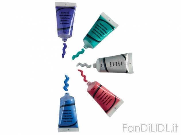 Set colori acrilici 75ml , prezzo 5,99 &#8364; per Alla confezione 
- A scelta ...