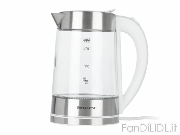 Bollitore elettrico in vetro Silvercrest Kitchen Tools, prezzo 22.99 € 
- Con ...