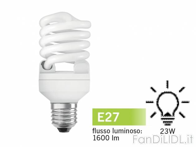 Lampadina spirale a risparmio energetico , prezzo 2,99 &#8364; per Alla confezione ...