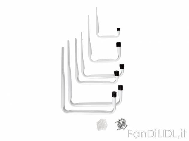 Set ganci multiuso , prezzo 5.99 &#8364; per Al set 
- In 4 misure
- Permette ...