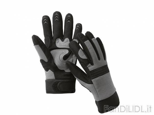 Guanti da lavoro Powerfix, prezzo 6,99 &#8364; per Alla confezione 
- Con applicazioni ...