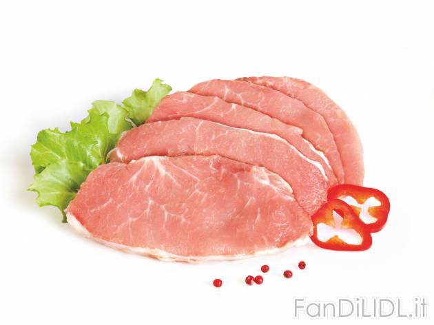 Fettine di lonza di suino , prezzo 2.89 € 
- Adatte per preparare deliziose scaloppine ...