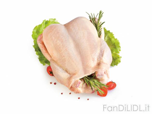Pollo intero , prezzo 3.19 € 
- Da polli allevati con:
- Uso di luce naturale
- ...