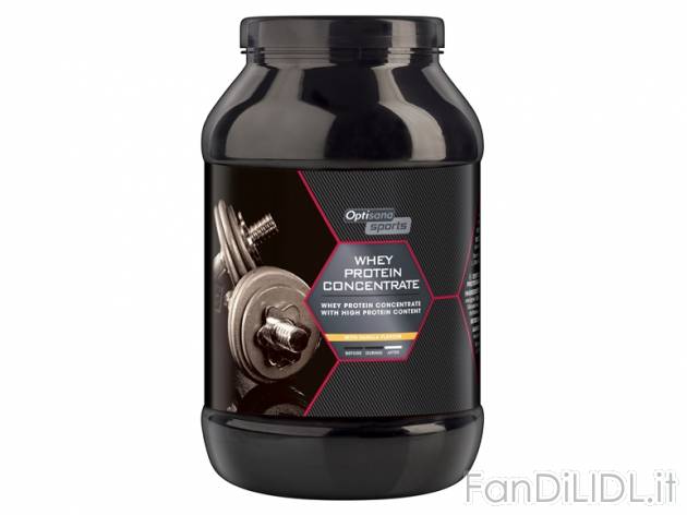 Proteine Whey, preparato solubile al gusto vaniglia o cioccolato , prezzo 22,99 ...