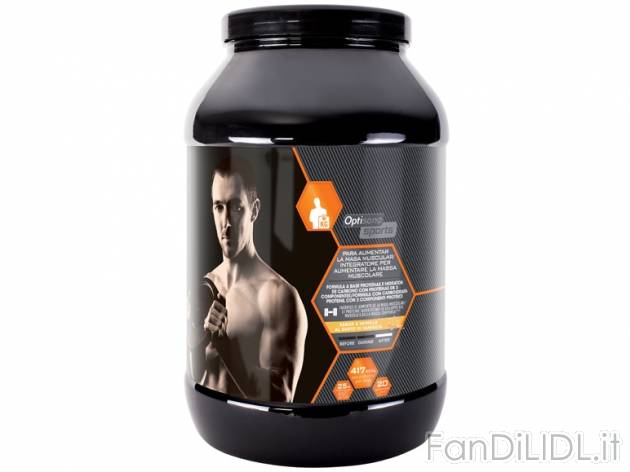 Polvere solubile ad alto contenuto proteico al gusto di vaniglia o cioccolato , ...