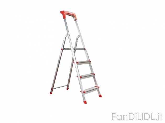 Scala in alluminio a 4 gradini Powerfix, prezzo 34,99 &#8364; per Alla confezione ...