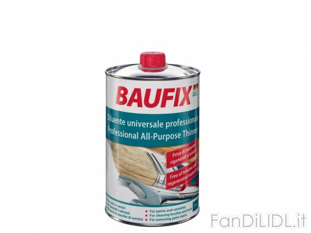 Diluente universale 1 l , prezzo 2,99 &#8364; per Alla confezione 
- Per la ...