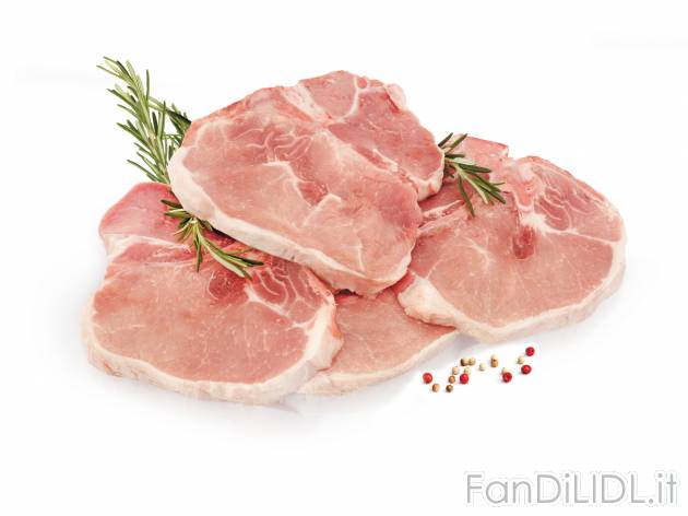 Braciole di suino , prezzo 3.49 €  
-  Ottime da cucinare alla griglia