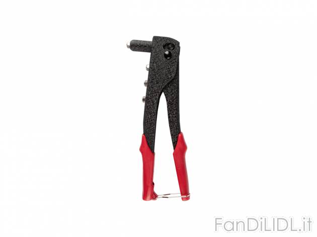 Set rivettatrice , prezzo 8.99 EUR 
Set rivettatrice 
- Con 4 diverse teste di ...