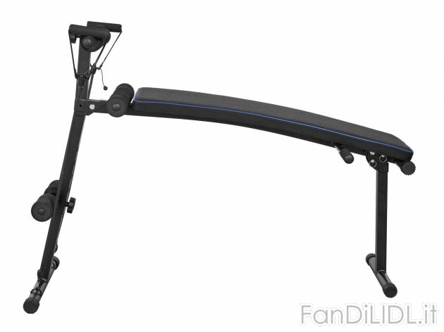 Panca per allenamento con estensori Crivit, prezzo 39.99 € 
- Con estensori regolabili ...