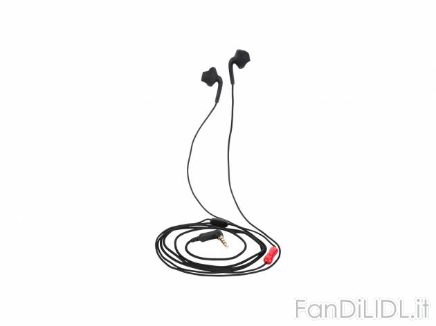 Cuffie auricolari Silvercrest, prezzo 5.99 € 
- Microfono per funzione vivavoce ...