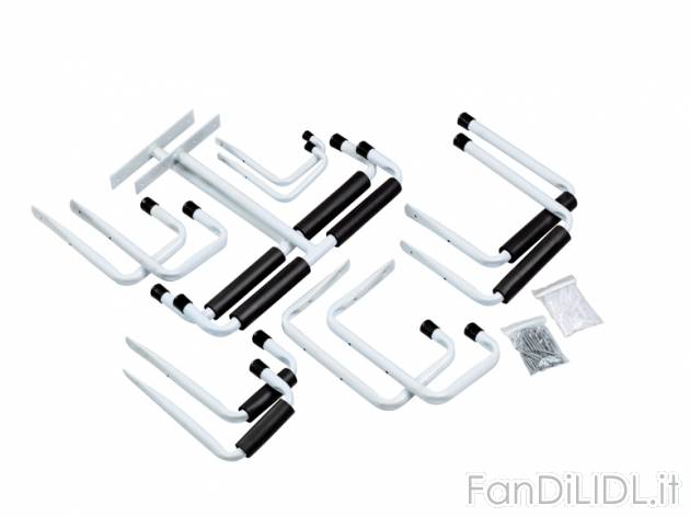 Set ganci multiuso Powerfix, prezzo 14,99 &#8364; per Al set 
- Per riporre ...