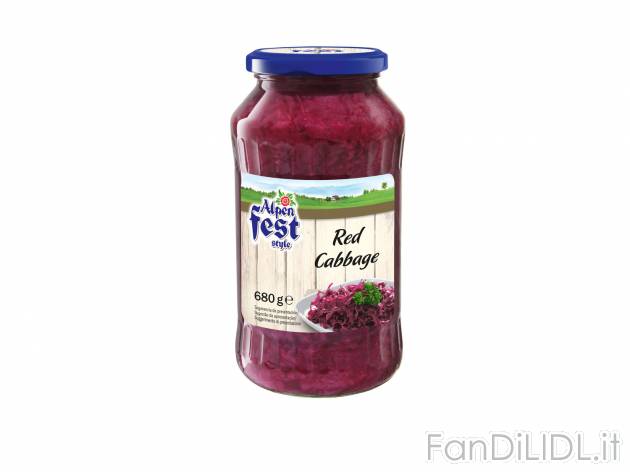 Cavolo rosso Alpen Fest Style, prezzo 0.89 € 
- 
Perfetto per accompagnare molti ...