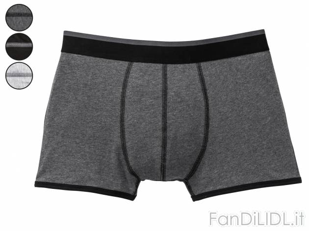 Boxer da uomo Livergy, prezzo 7.99 € 
3 pezzi - Misure: M-XL
Taglie disponibili

Caratteristiche

- ...