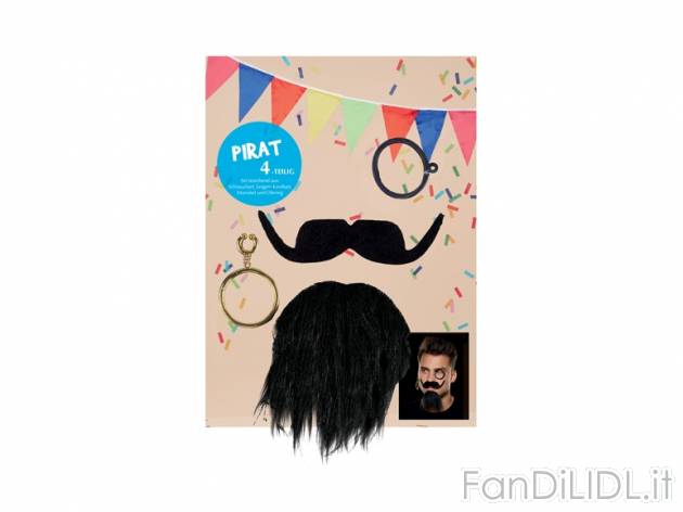 Barba, baffi, basette per carnevale , prezzo 2,99 &#8364; per Alla confezione ...
