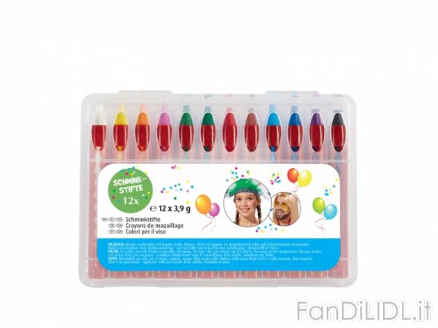 Colori per il viso , prezzo 2,99 &#8364; per Alla confezione 
- Facili da lavare ...
