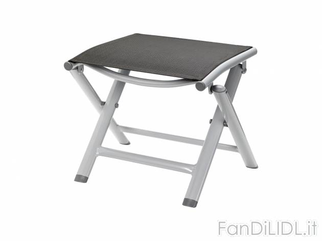 Sgabello pieghevole da giardino Florabest, prezzo 19.99 € 
- Telaio in alluminio
- ...