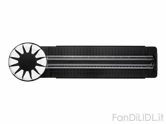 Tagliacarta Crelando, prezzo 9.99 € 
- 12 lame per diversi tagli
- Con griglia ...