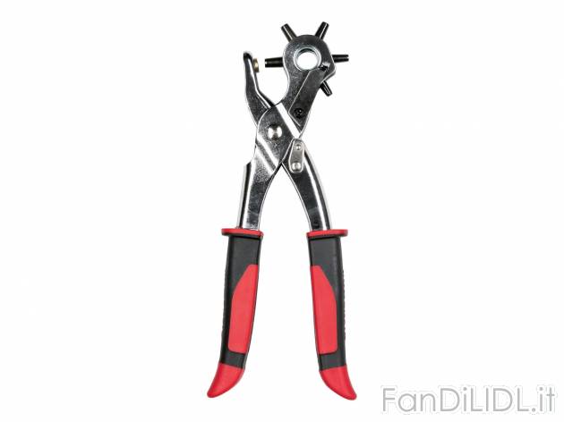 Set pinze da calzolaio Parkside, prezzo 4.99 € 
- 1 pinza fustellatrice a revolver, ...
