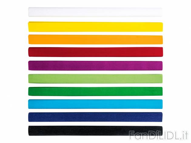 Carta crespa Crelando, prezzo 2.99 € 
10 rotoli 
- 
2 m x 50 cm
Questo articolo ...