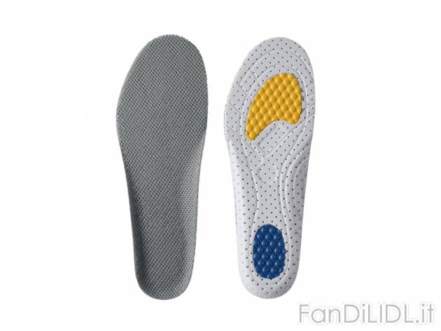 Solette anatomiche , prezzo 1,99 &#8364; per Alla confezione 
- Inserti ammortizzanti ...