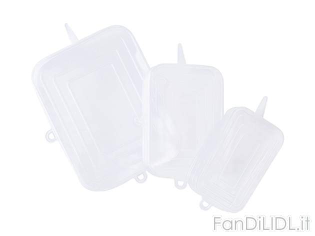 Set coperchi in silicone , prezzo 2.99 EUR 
Set coperchi in silicone 3 o 6 pezzi ...